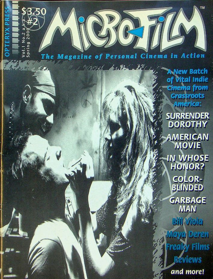 MICROFILM magazine side cover Issue 2  Vol 1 # 2 Spring 2000