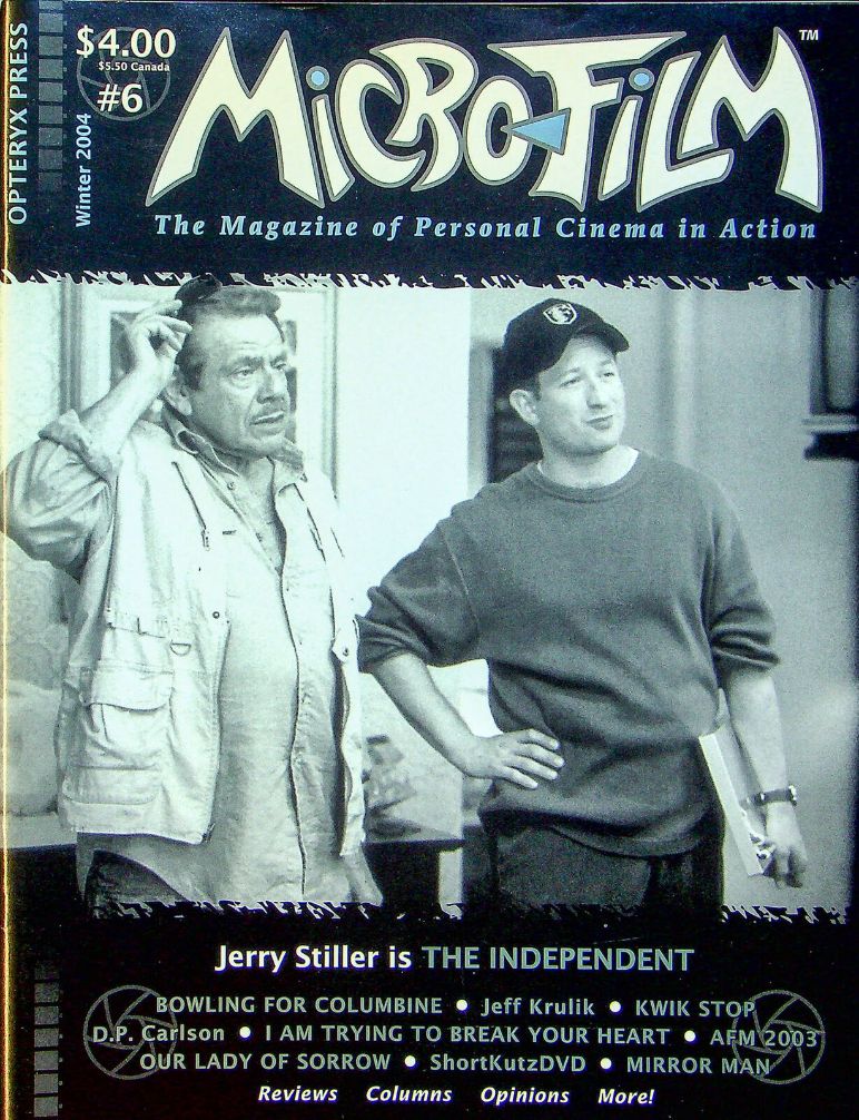 MICROFILM magazine side cover Issue 6 Winter 2004