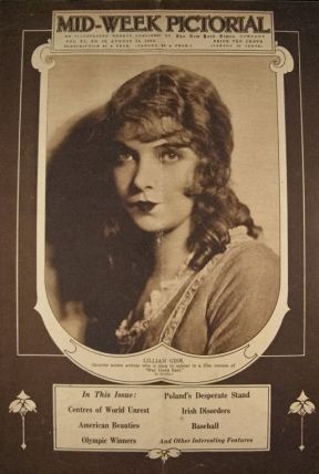 MID-WEEK PICTORIAL magazine side cover 26 August 1920