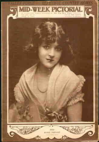 MID-WEEK PICTORIAL magazine side cover 16 June 1921