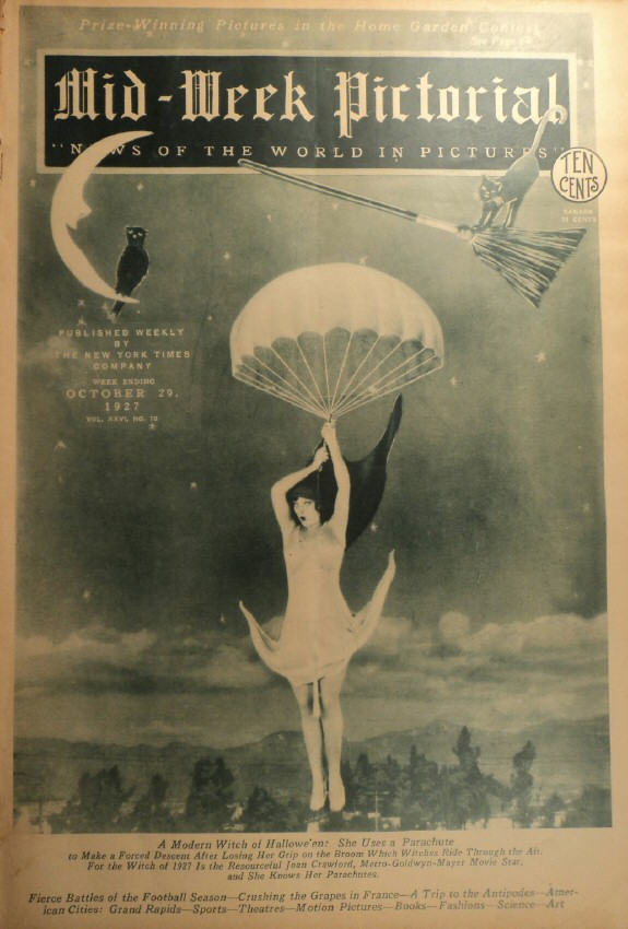 MID-WEEK PICTORIAL magazine side cover  Vol 26 # 10 29 October 1927