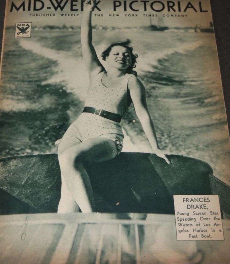 MID-WEEK PICTORIAL magazine side cover 5 May 1934