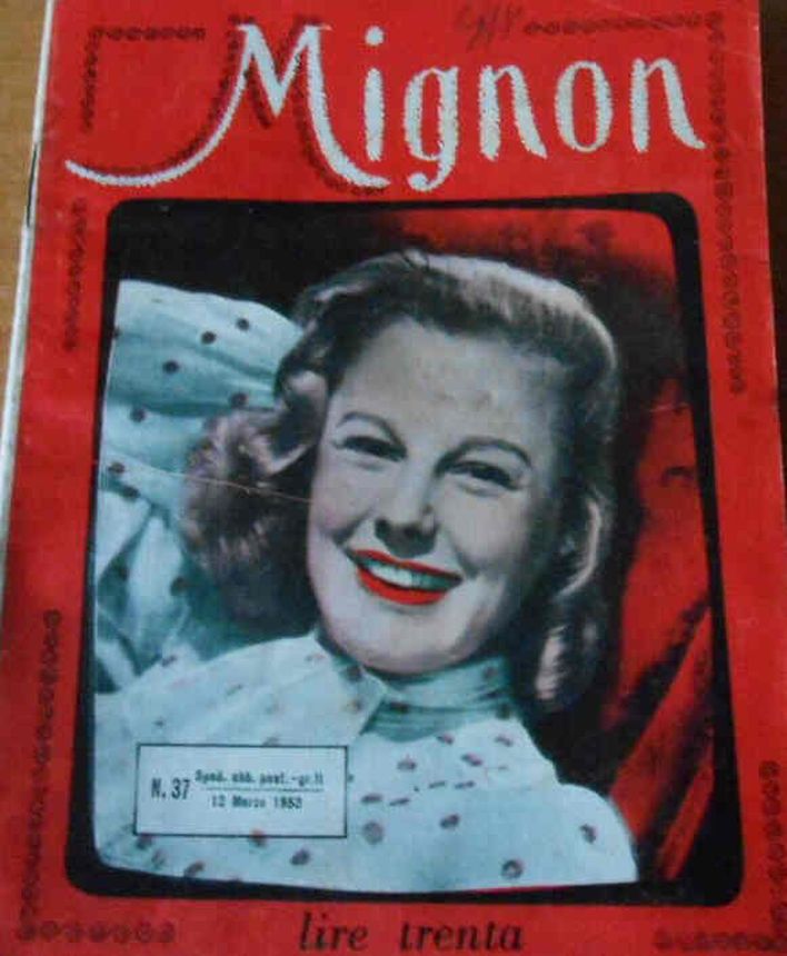 MIGNON magazine side cover Issue 37 12 March 1953