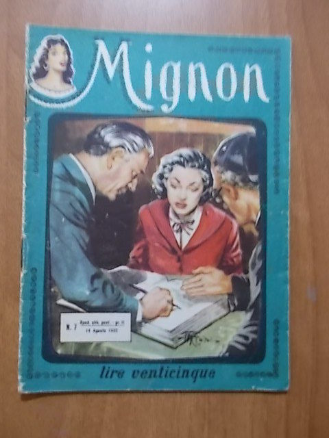 MIGNON magazine side cover Issue 7 14 August 1952