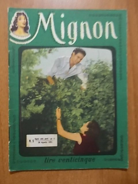 MIGNON magazine side cover Issue 9 28 August 1952