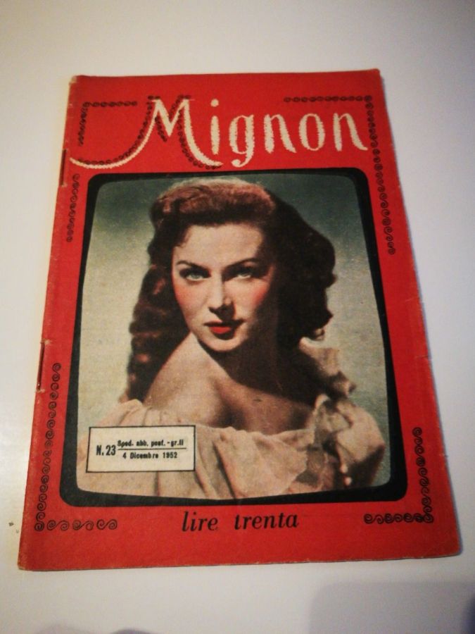 MIGNON magazine side cover Issue 23 4 December 1952