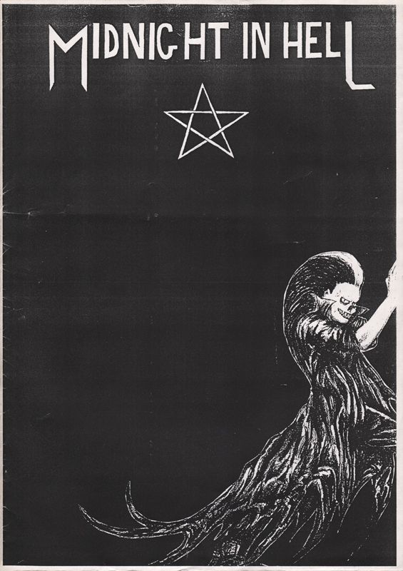 MIDNIGHT IN HELL magazine cover Issue 1 March 1990