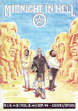 MIDNIGHT IN HELL magazine side cover Issue 12 September 1994