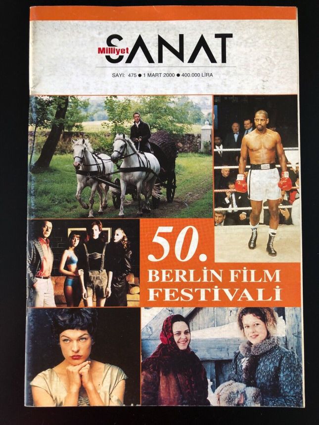 MILLIYET SANAT DERGISI magazine side cover Issue 475  March 2000