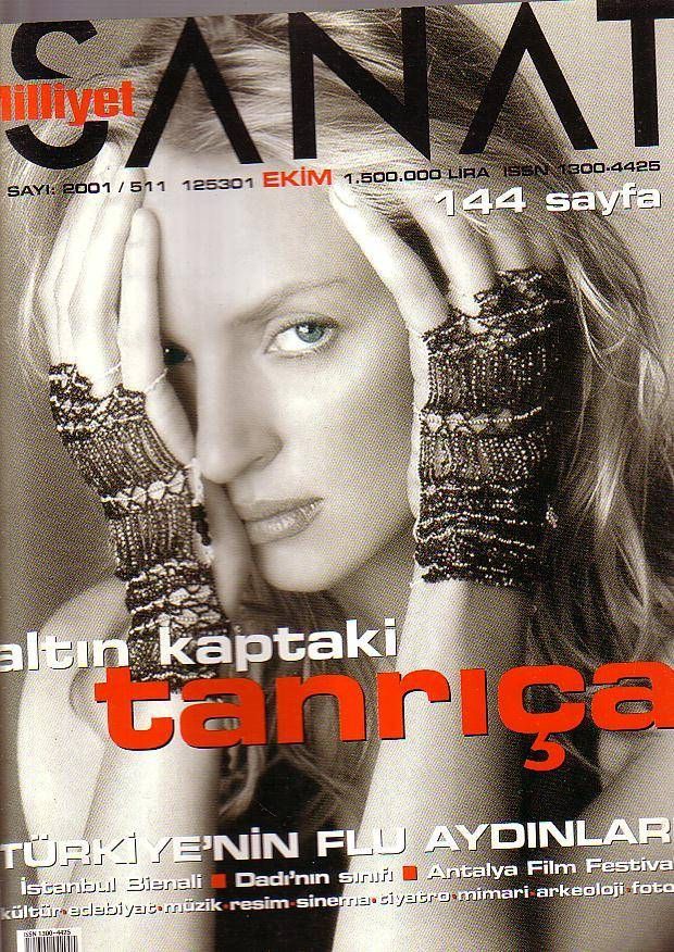 MILLIYET SANAT DERGISI magazine side cover Issue 511  October 2001