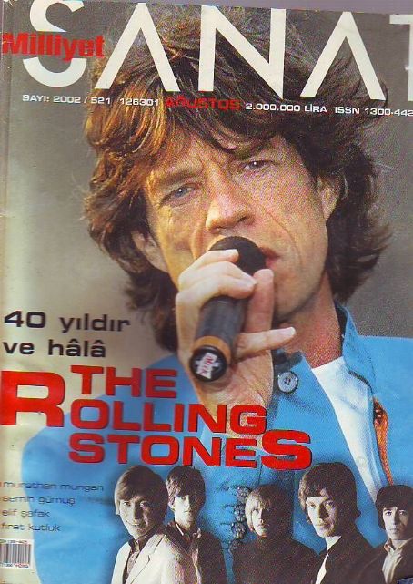 MILLIYET SANAT DERGISI magazine side cover Issue 521  August 2002