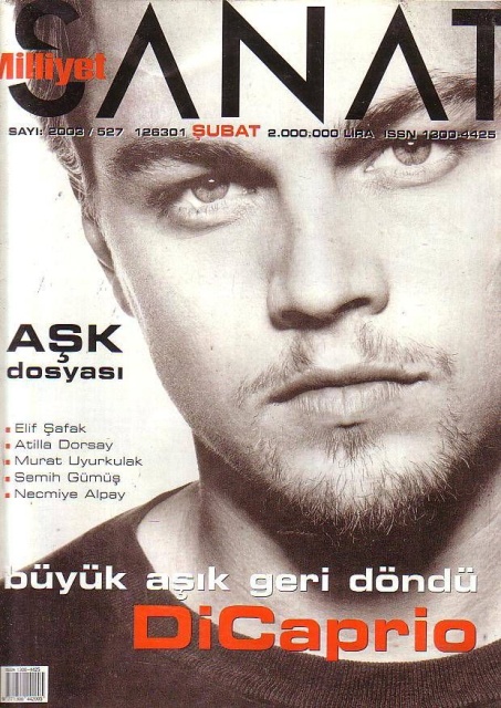 MILLIYET SANAT DERGISI magazine side cover Issue 527  February 2003