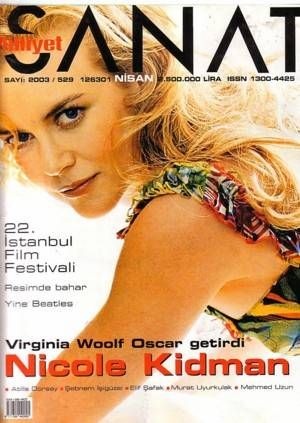 MILLIYET SANAT DERGISI magazine side cover Issue 529  April 2003