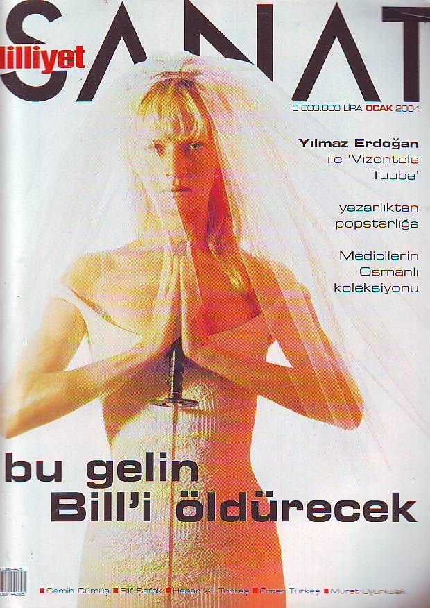 MILLIYET SANAT DERGISI magazine side cover Issue 538  January 2004