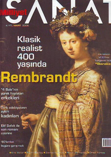 MILLIYET SANAT DERGISI magazine side cover Issue 565  March 2006