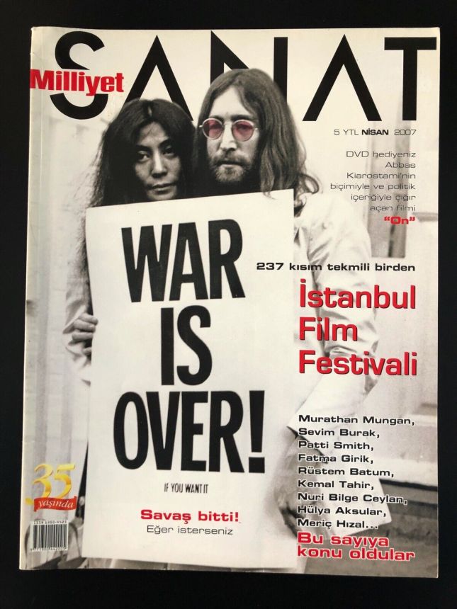 MILLIYET SANAT DERGISI magazine side cover  April 2007