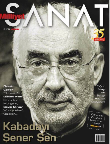 MILLIYET SANAT DERGISI magazine side cover Issue 585  December 2007