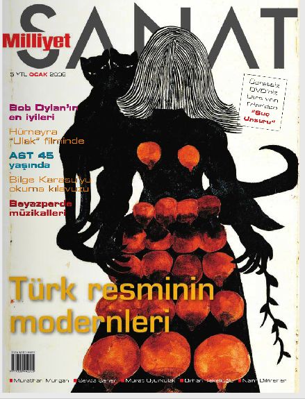 MILLIYET SANAT DERGISI magazine side cover Issue 586  January 2008