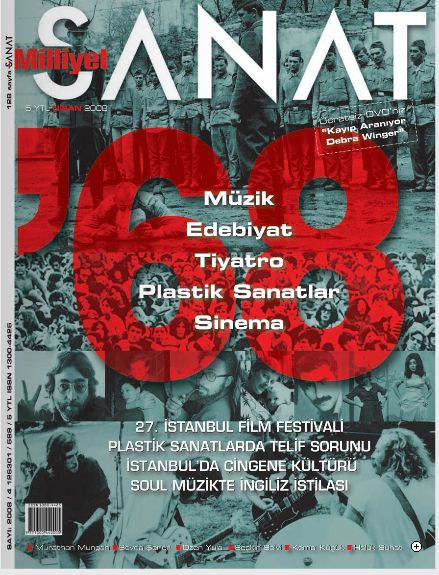 MILLIYET SANAT DERGISI magazine side cover Issue 589  April 2008