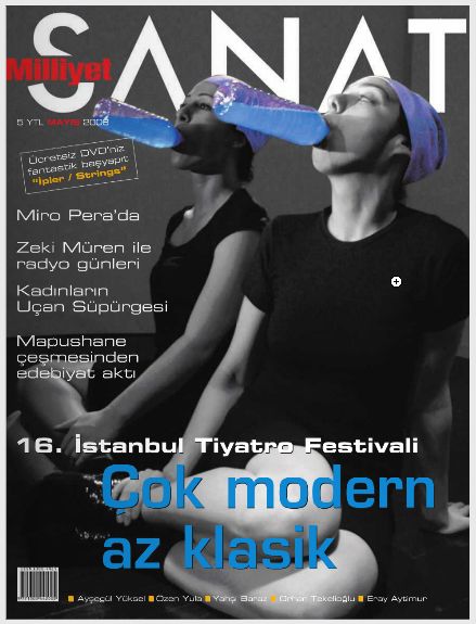 MILLIYET SANAT DERGISI magazine side cover Issue 590  May 2008