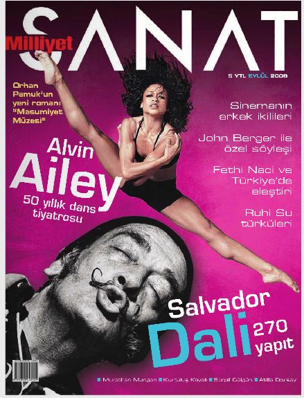 MILLIYET SANAT DERGISI magazine side cover Issue 594  September 2008