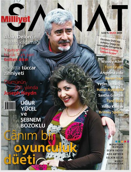 MILLIYET SANAT DERGISI magazine side cover Issue 598  January 2009