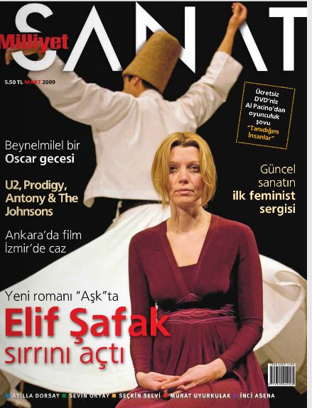 MILLIYET SANAT DERGISI magazine side cover Issue 600  March 2009