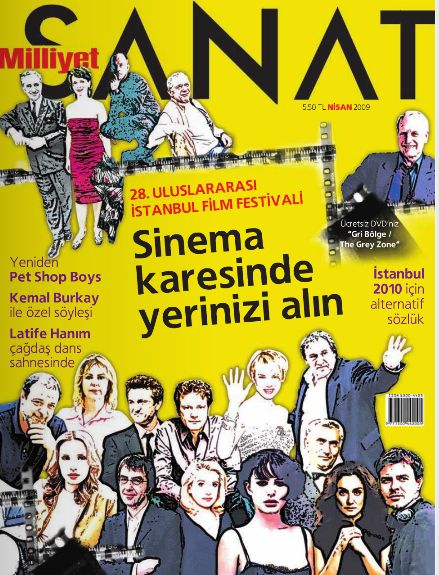 MILLIYET SANAT DERGISI magazine side cover Issue 601  April 2009