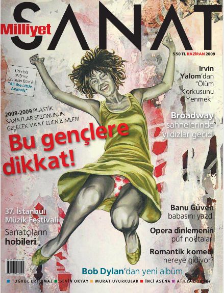MILLIYET SANAT DERGISI magazine side cover Issue 603  June 2009