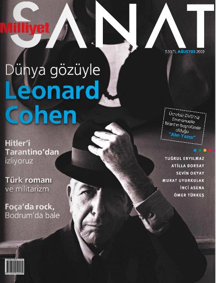 MILLIYET SANAT DERGISI magazine side cover Issue 605  August 2009