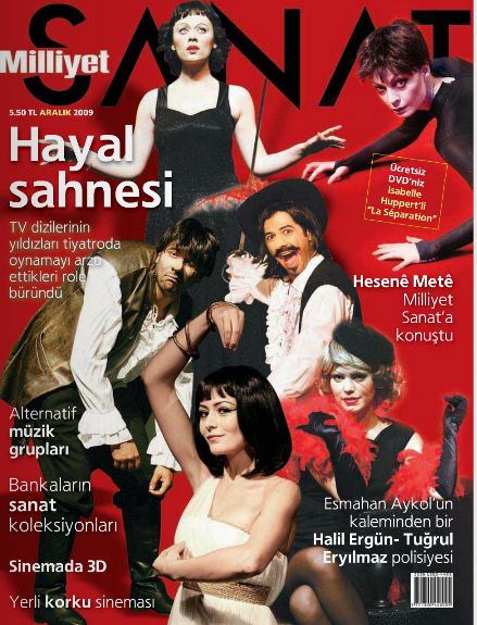 MILLIYET SANAT DERGISI magazine side cover Issue 609  December 2009