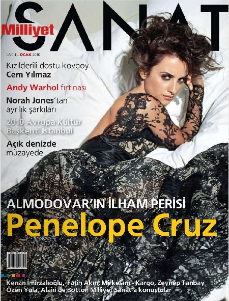 MILLIYET SANAT DERGISI magazine side cover Issue 610  January 2010
