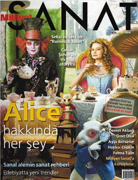 MILLIYET SANAT DERGISI magazine side cover Issue 612  March 2010