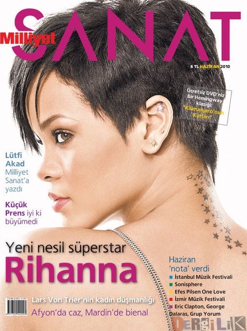 MILLIYET SANAT DERGISI magazine side cover Issue 615  June 2010