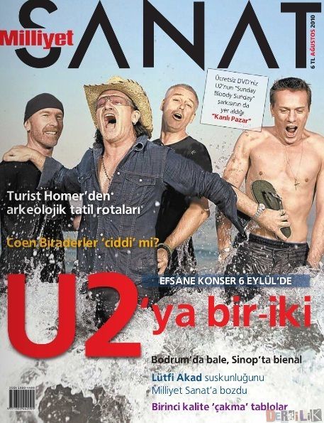 MILLIYET SANAT DERGISI magazine side cover Issue 617  August 2010