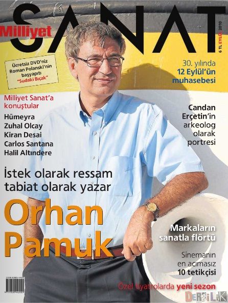 MILLIYET SANAT DERGISI magazine side cover Issue 618  September 2010