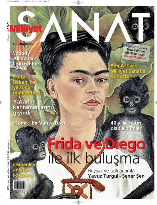 MILLIYET SANAT DERGISI magazine side cover Issue 621  December 2010
