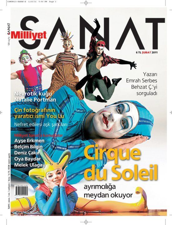 MILLIYET SANAT DERGISI magazine side cover Issue 623  February 2011