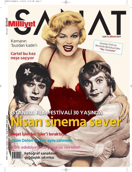 MILLIYET SANAT DERGISI magazine side cover Issue 625  April 2011
