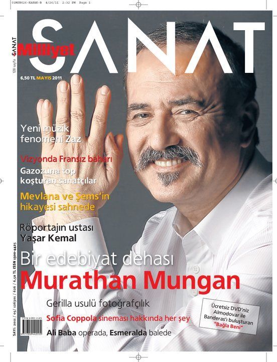 MILLIYET SANAT DERGISI magazine side cover Issue 626  May 2011