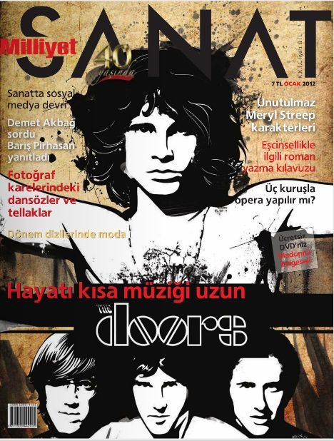 MILLIYET SANAT DERGISI magazine side cover Issue 634  January 2012