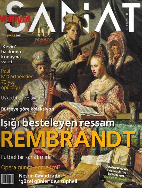 MILLIYET SANAT DERGISI magazine side cover Issue 635  February 2012