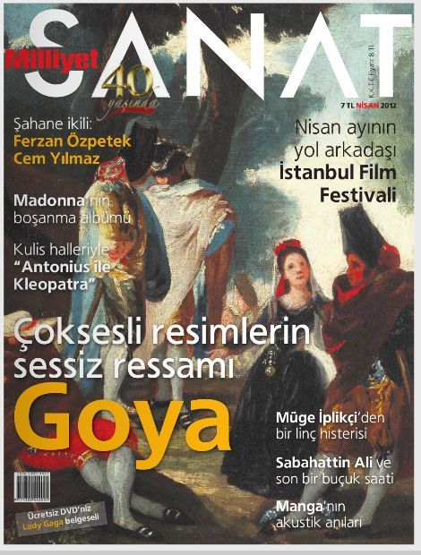 MILLIYET SANAT DERGISI magazine side cover Issue 637  April 2012