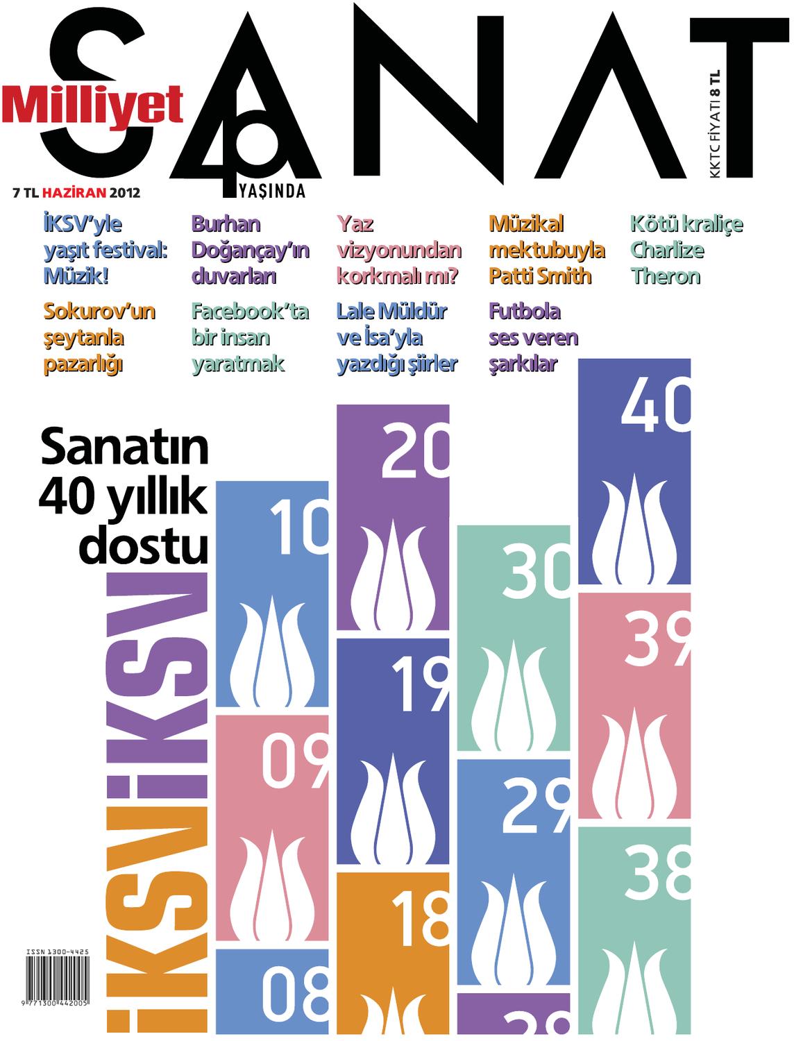 MILLIYET SANAT DERGISI magazine side cover Issue 639  June 2012