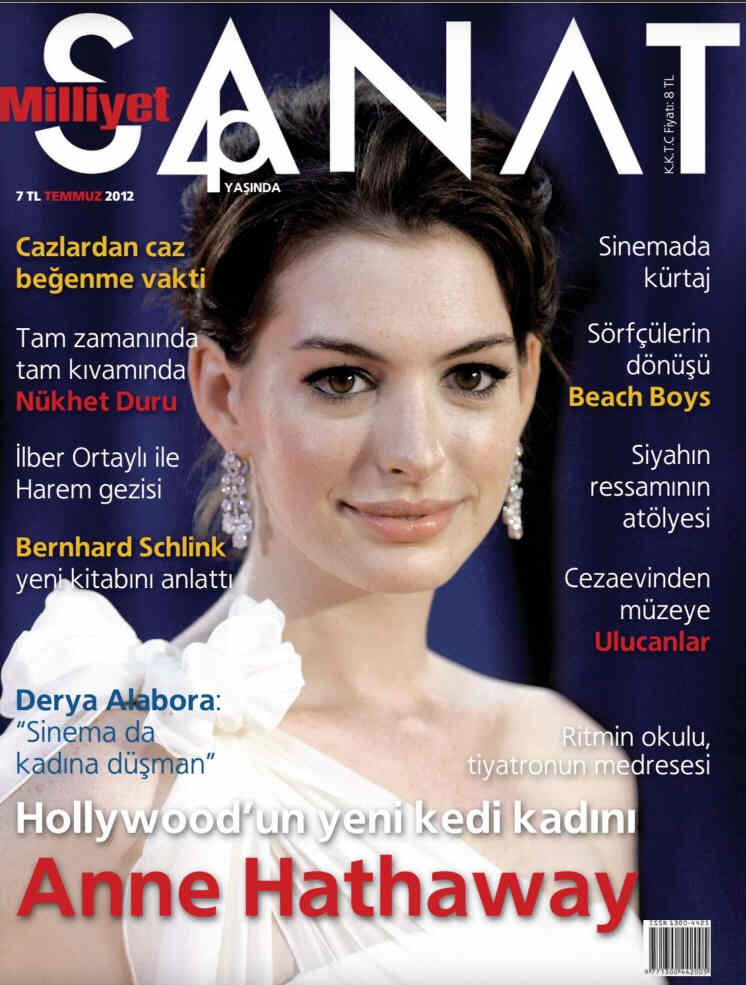 MILLIYET SANAT DERGISI magazine side cover Issue 640  July 2012