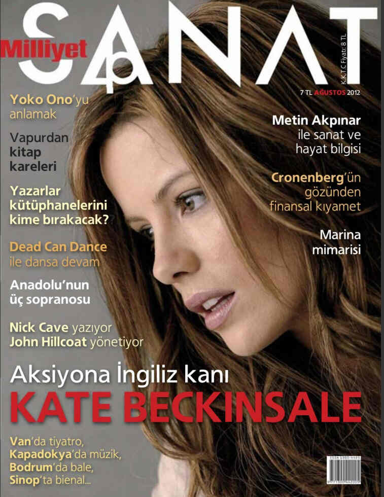 MILLIYET SANAT DERGISI magazine side cover Issue 641  August 2012