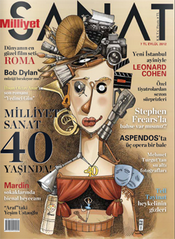 MILLIYET SANAT DERGISI magazine side cover Issue 642  September 2012