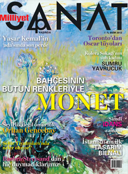 MILLIYET SANAT DERGISI magazine side cover Issue 643  October 2012