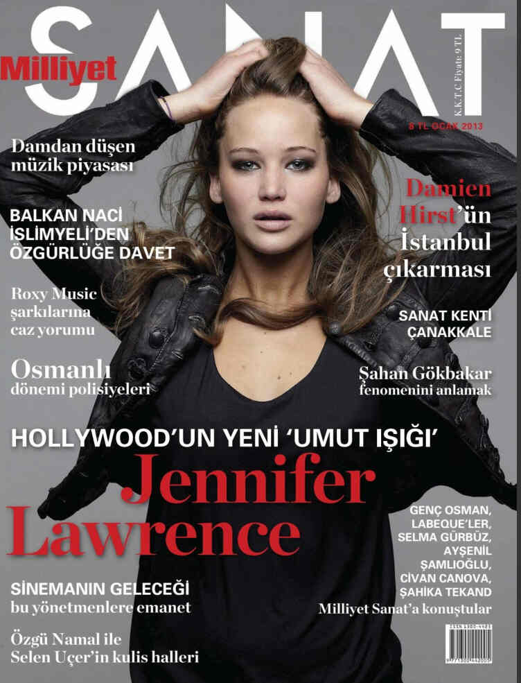 MILLIYET SANAT DERGISI magazine side cover Issue 646  January 2013