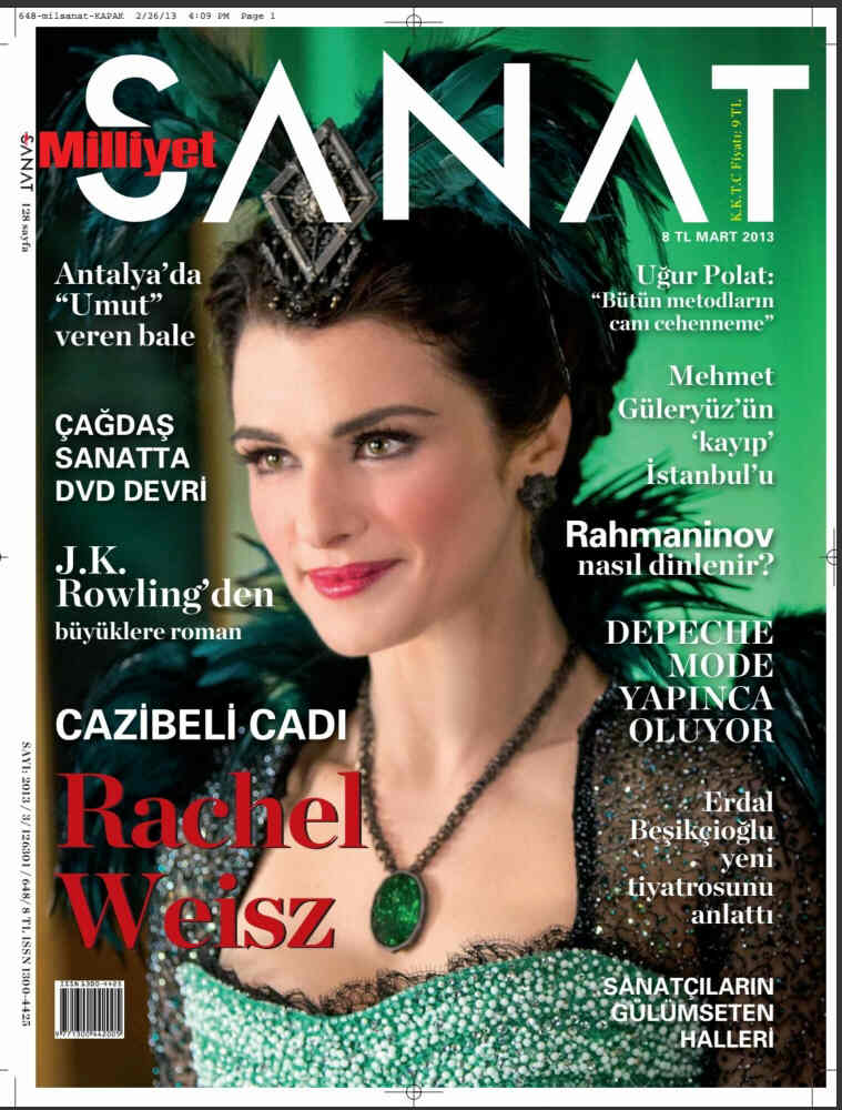 MILLIYET SANAT DERGISI magazine side cover Issue 648  March 2013